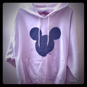 Mickey mouse hoodie soft pink size 4X